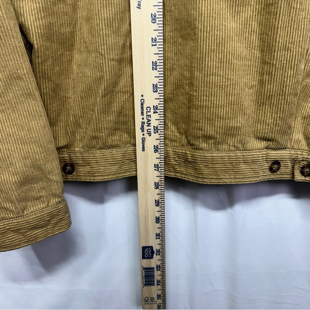 Quiksilver Men’s XL Tan Corduroy Collared Zip Jacket Workwear Casual Coat - Picture 8 of 8